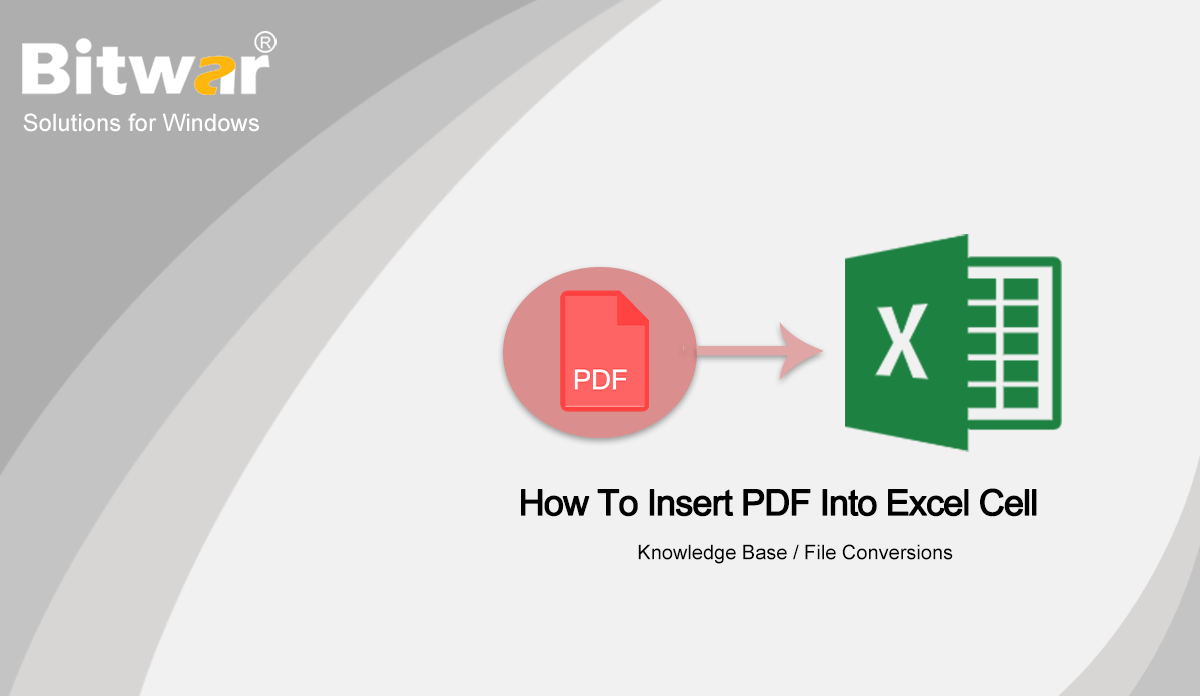 How To Insert PDF Into Excel Cell