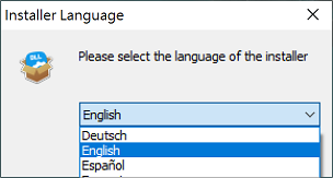 DLL installer language